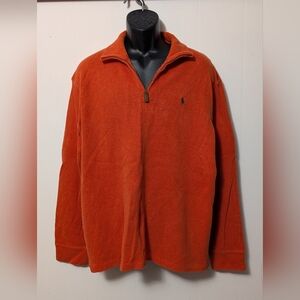 Men's Polo Ralph Lauren Sweater 1/4 Zip Mock Neck Pullover Pony Logo Pullover XL